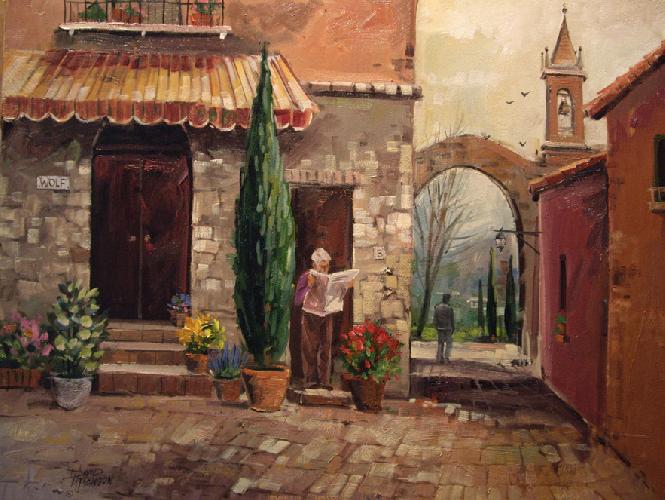tuscan-village-street-24x30