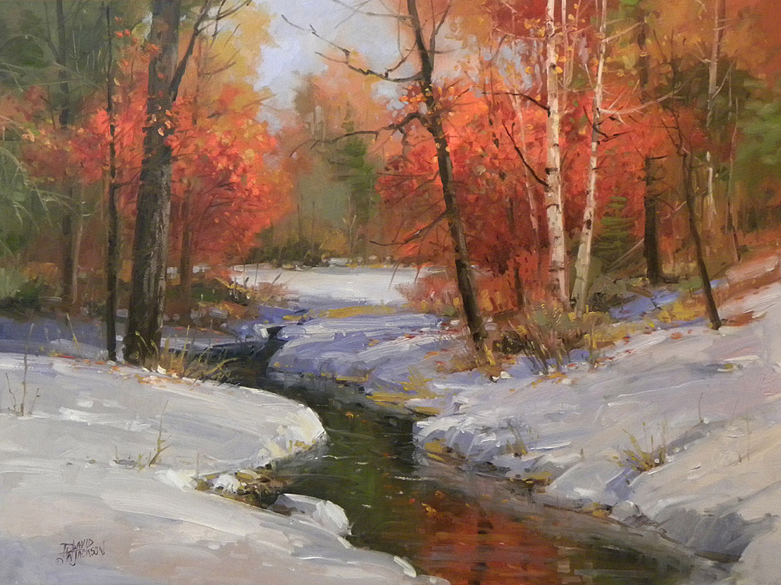 early-snow-20x30-david-jackson