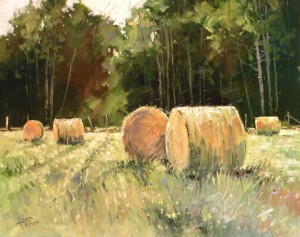 August Bales, 24 x 30 oil